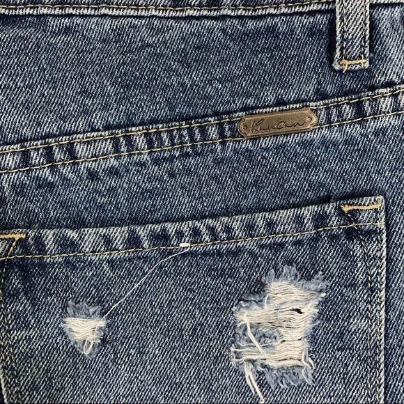 Kancan Distressed Denim Shorts - Size Medium - Picture 4 of 10
